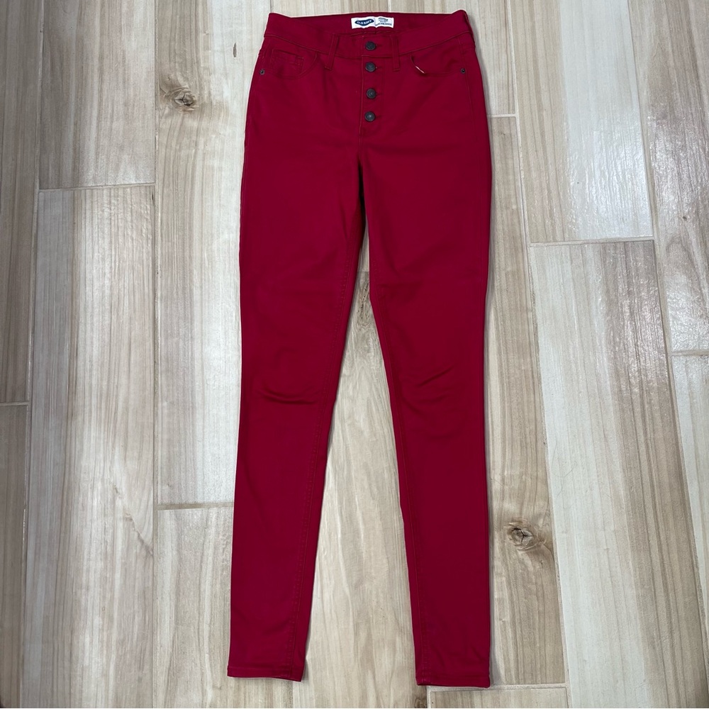 Old Navy Red Skinny Jeans
